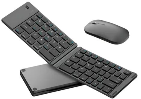 KIT MINI TECLADO S/FIO DOBRÁVEL H´MASTON JP107