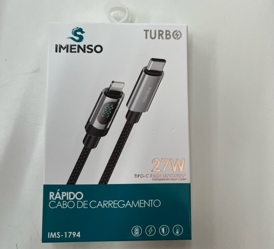 CABO IMENSO TYPE-C/IPHONE 27W IMS-1794
