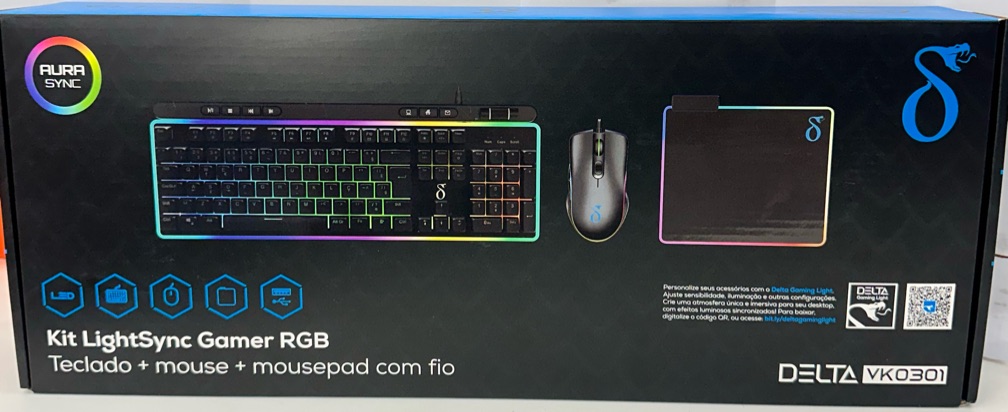KIT TECLADO GAMER DELTA VK0301