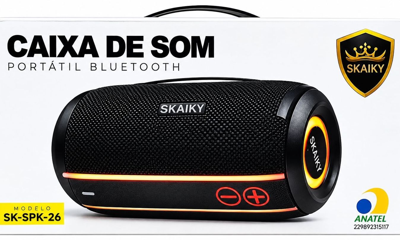 CX SOM BLUETOOTH SKAIKY SK-SPK-26 — imagem 1