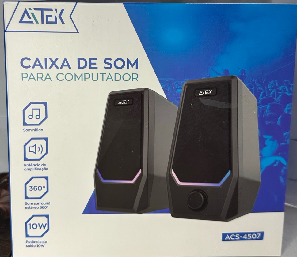 CAIXA DE SOM PC GAMER AITEK ACS-4507