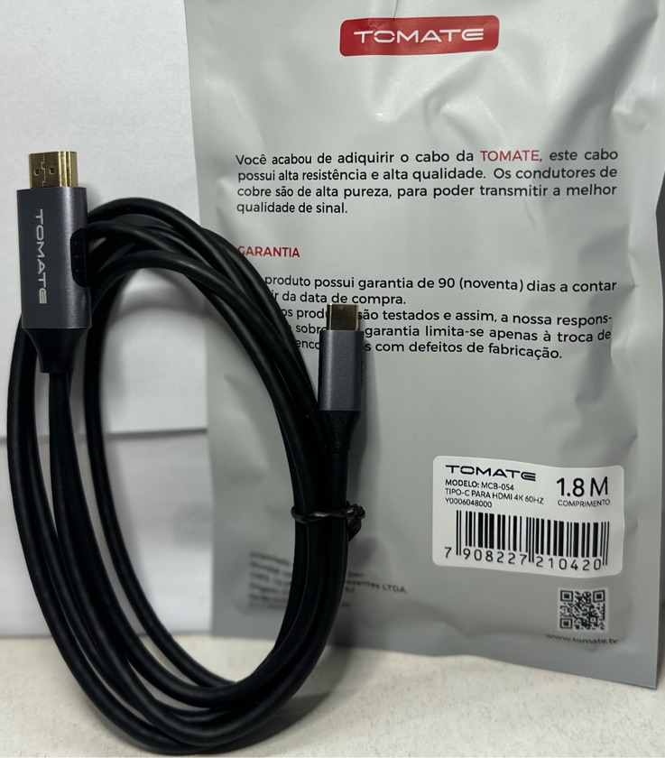 CABO HDMI TIPO-C TOMATE MCB-054