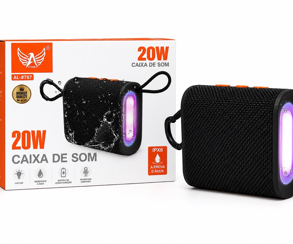 CAIXA DE SOM BLUETOOTH ALTOMEX AL-8787