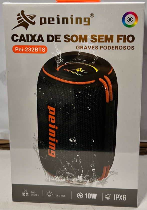 CAIXA DE SOM BLUETOOTH PEINING PEI-232BTS