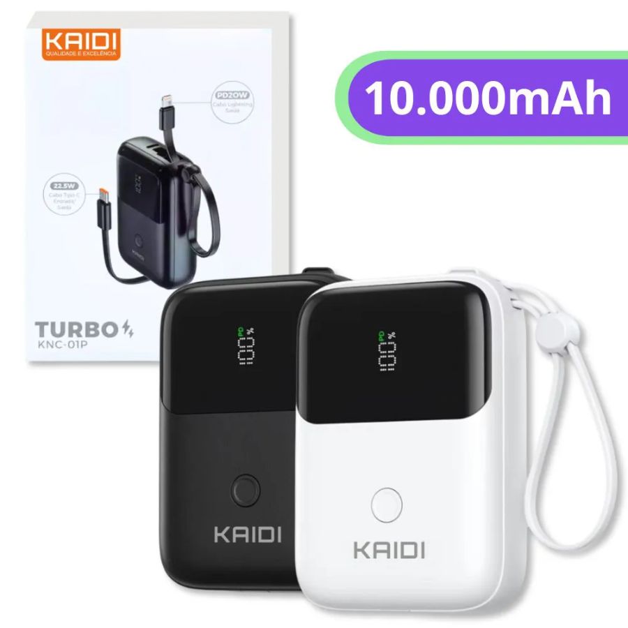 POWER BANK KAIDI PORTÁTIL 10000MAH KNC-01P