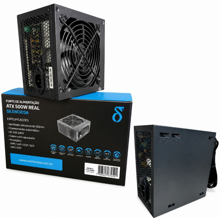 FONTE PC GAMER DELTA 600W EF600