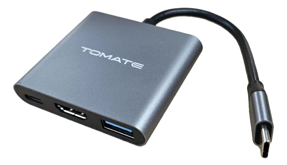 ADAPTADOR TIPO-C HDMI 3 EM 1 TOMATE MTV-727