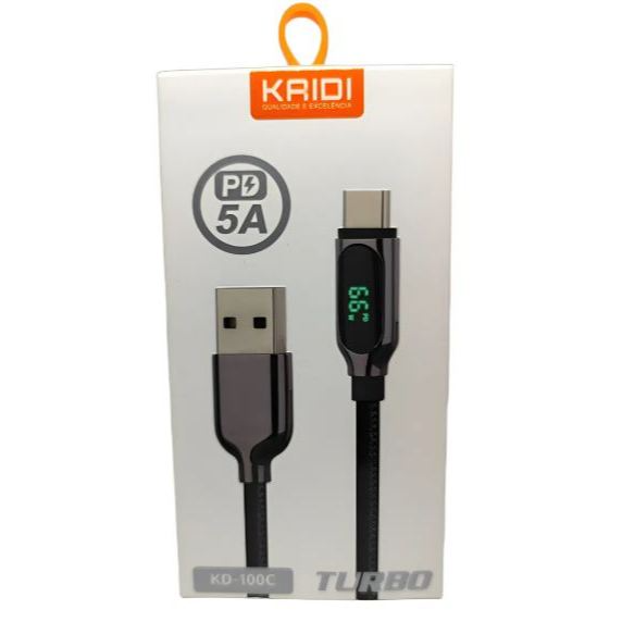 CABO KAIDI USB TIPO-C KD-100C — imagem 1