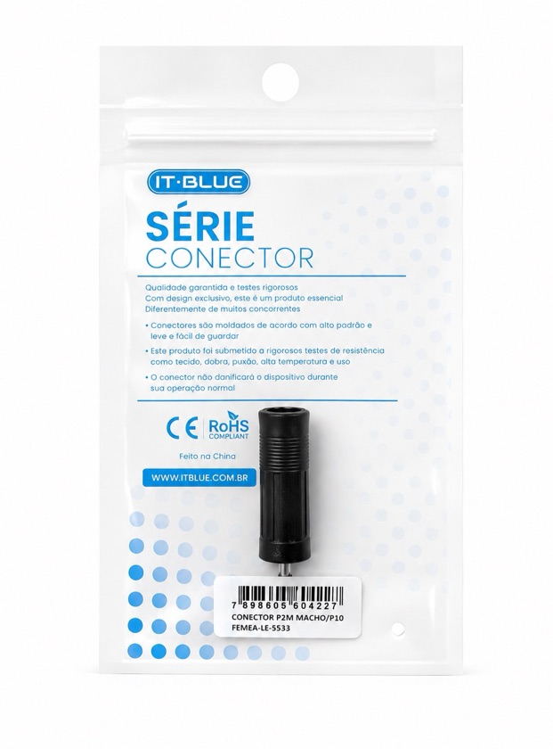 ADAP IT-BLUE P10 FÊMEA P/P2 MACHO LE-5533