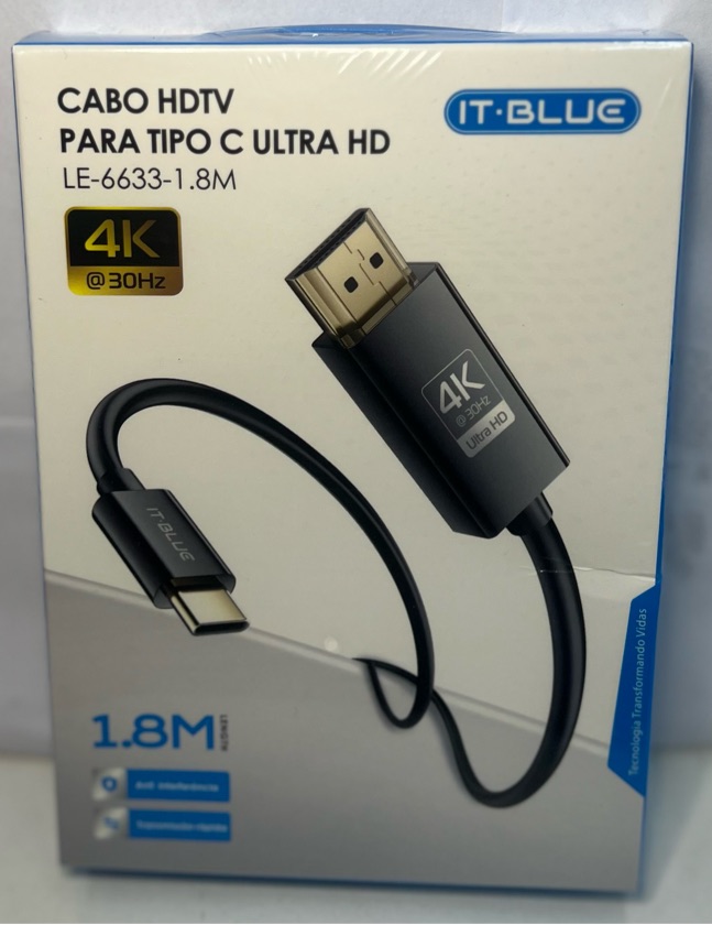 CABO HDMI TIPO-C IT-BLUE LE-6633-1.8M