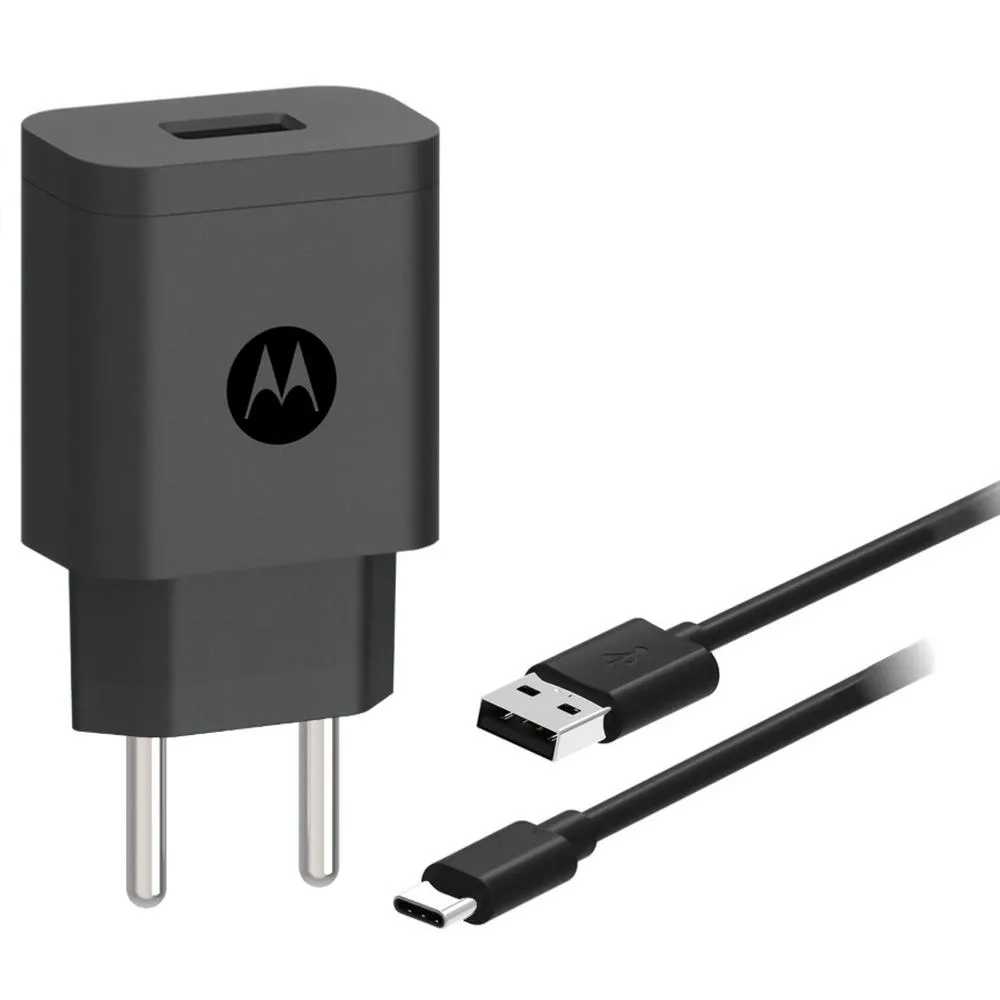 CARREGADOR TIPO-C COM CABO MOTOROLA ORIGINAL 15W