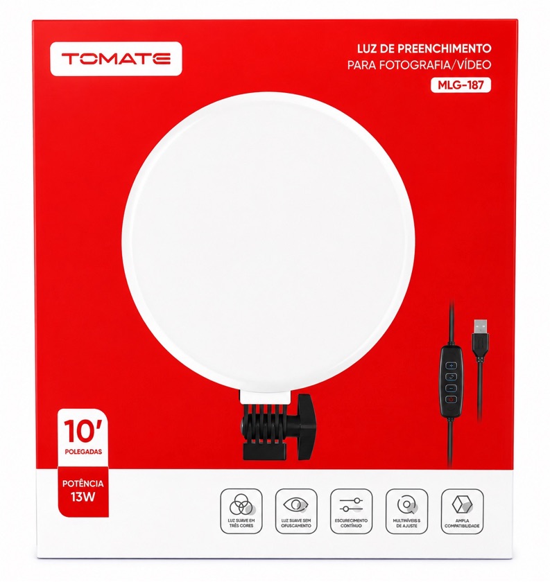RING LIGHT 10POL 13W TOMATE MLG-187