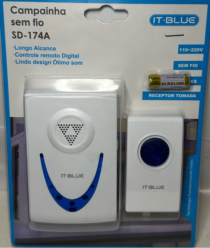 CAMPAINHA SEM FIO IT-BLUE SD-174A