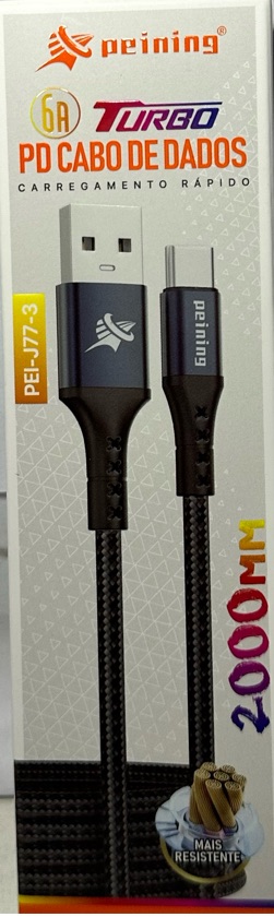 Cabo USB Tipo-c 2METROS Peining PEI-J77-3