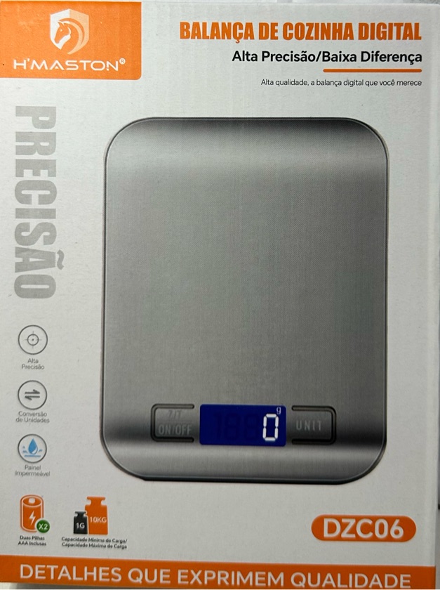 BALANÇA DIGITAL H’MASTON 10KG DZC06