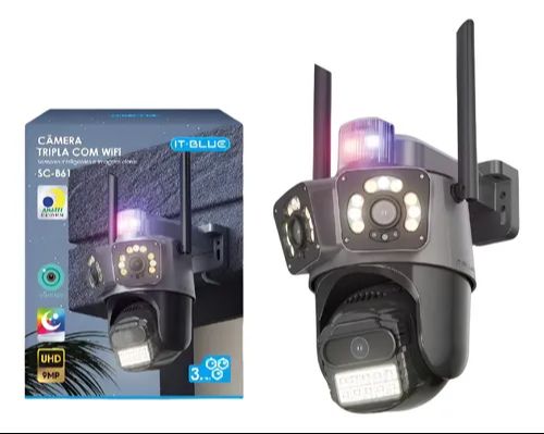 CÂMERA IP WI-FI IT-BLUE 9.0MP SC-B61