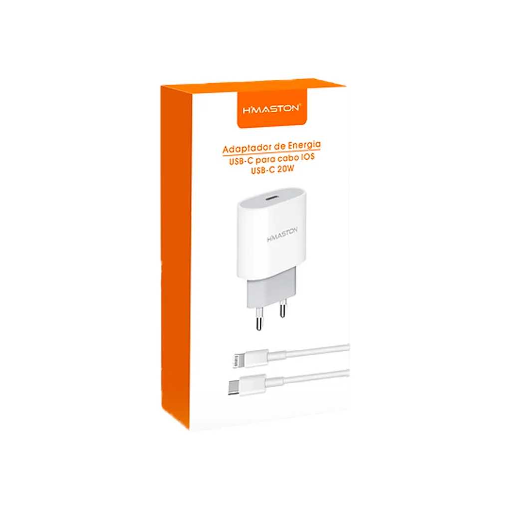CARREGADOR USB-C COM CABO LIGHTNING HMASTON  CB17 20W