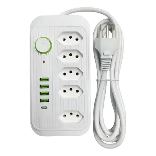 FILTRO DE LINHA 3MTS 5 TOMADA E 4 USB AL-7011
