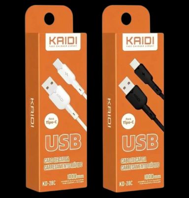 CABO KAIDI USB TIPO-C KD-28C — imagem 1