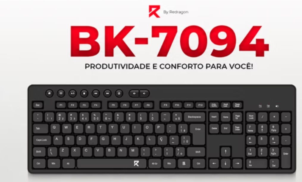 TECLADO REDRAGON S/FIO BK7094