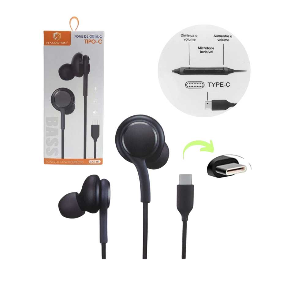 FONE TIPO-C HMASTON EAR-01