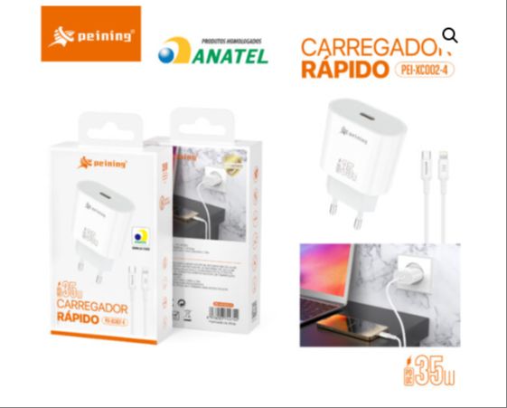 CARREGADOR PD TIPO-C IPHONE 35W PEINING PEI-XC002-4