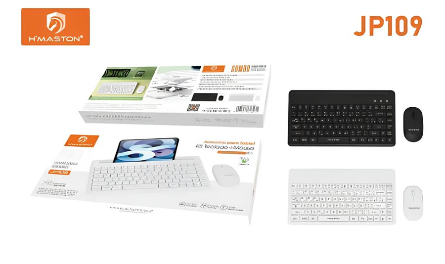 TECLADO E MOUSE S/FIO H´MASTON JP109