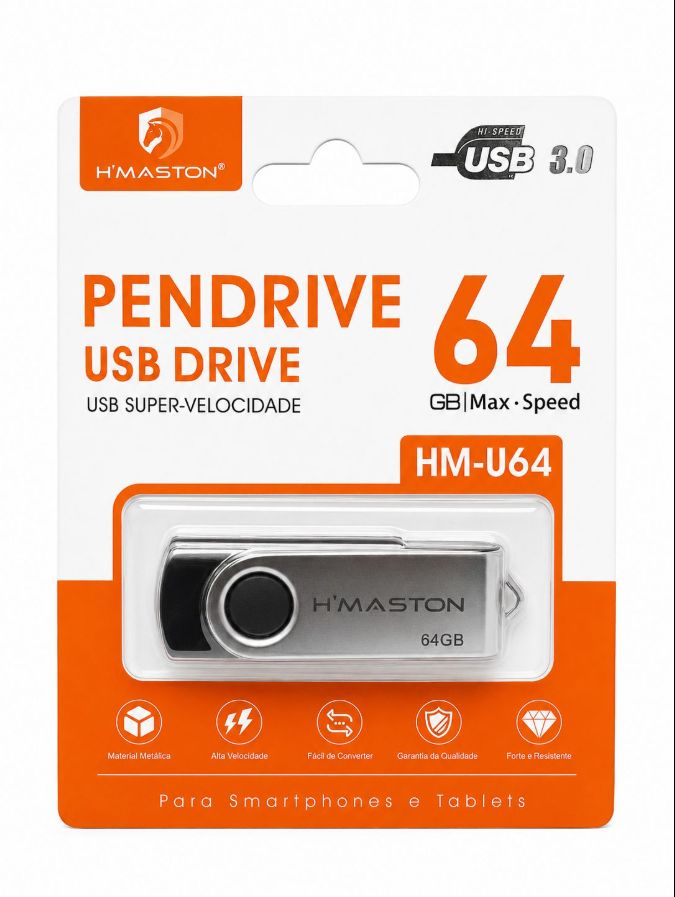 PEN DRIVE 3.0 H´MASTOM 64GB HM-U64