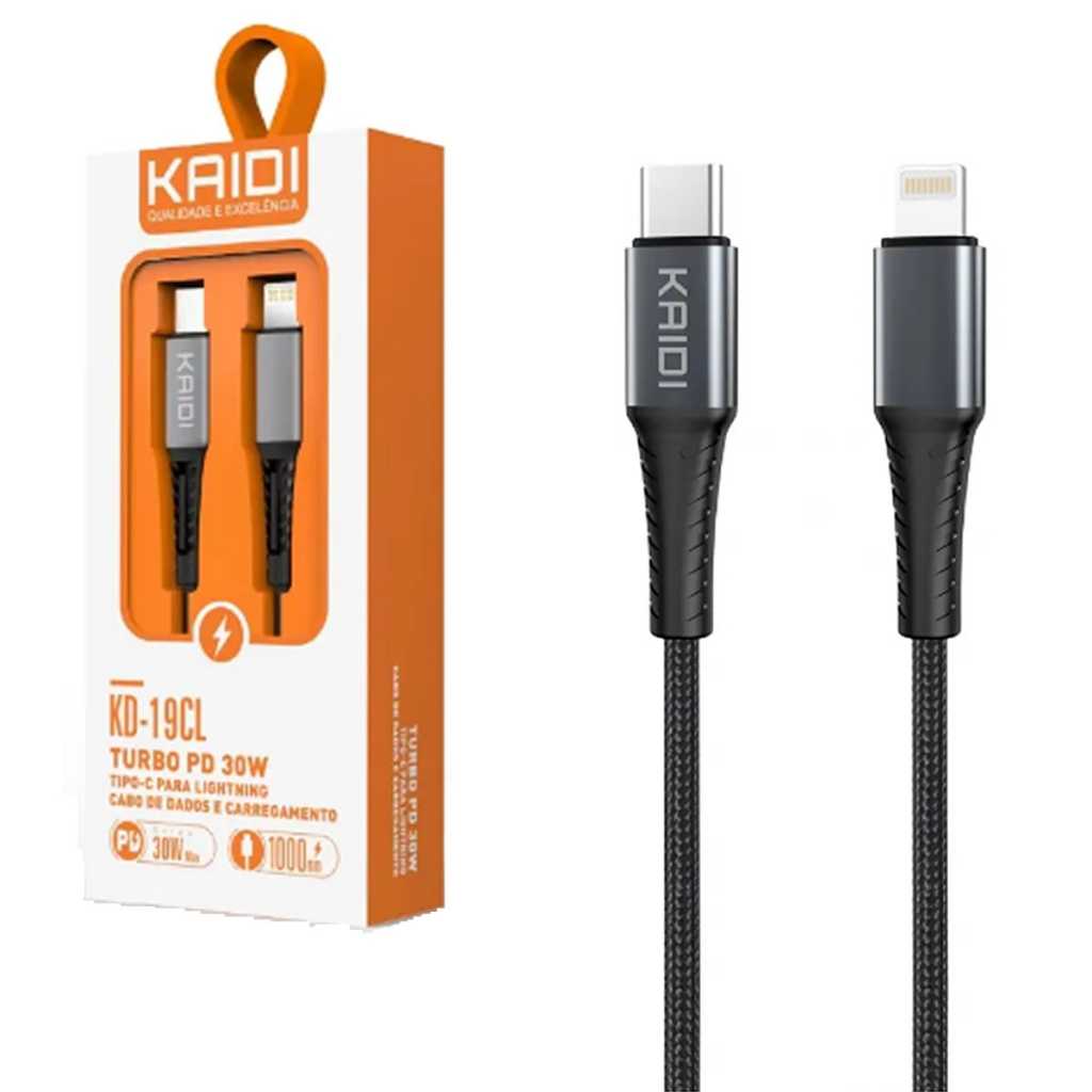 CABO KAIDI TIPO-C PARA IPHONE KD-19CL