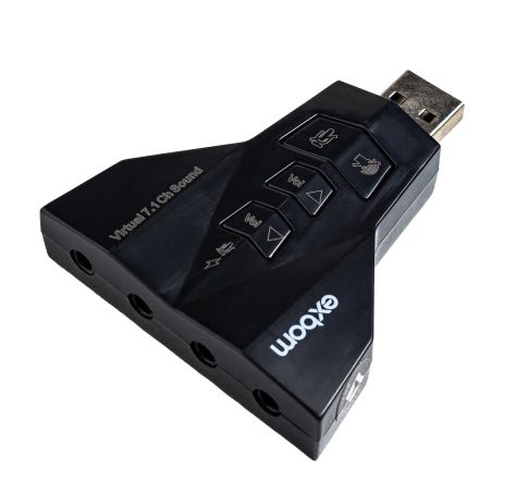 ADAPTADOR DE SOM USB 7.1 EXBOM USOM-20