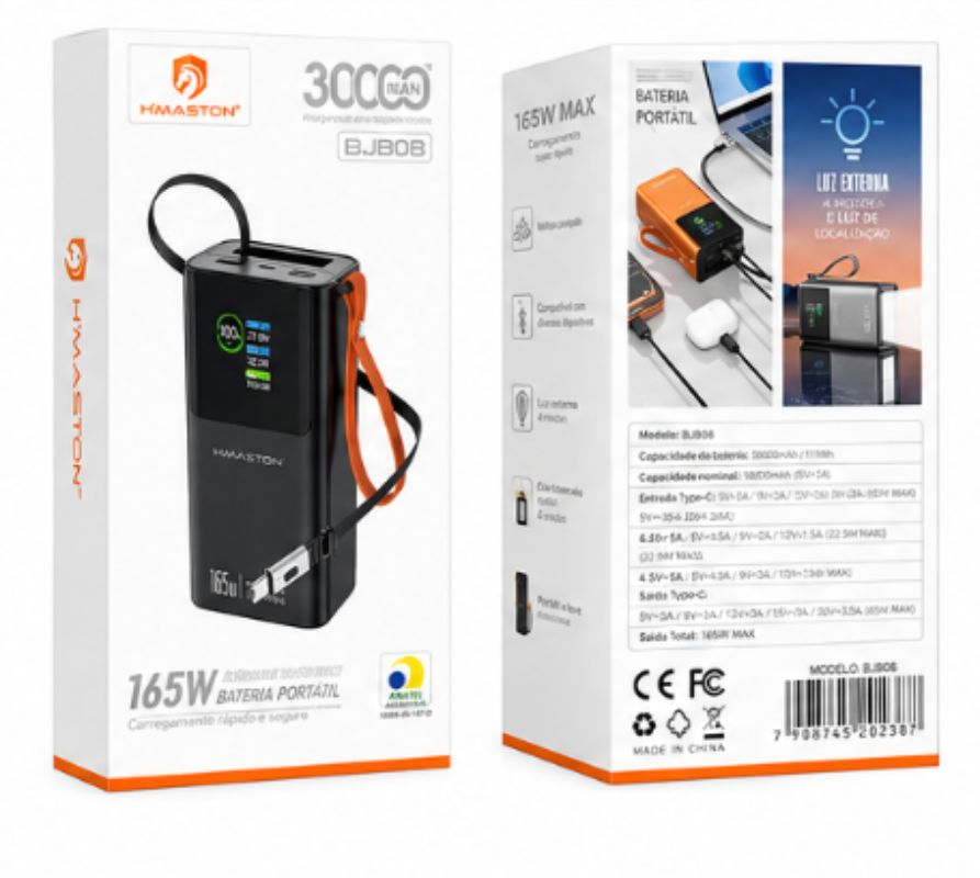 POWER BANK HMASTON 30000MAH BJB08