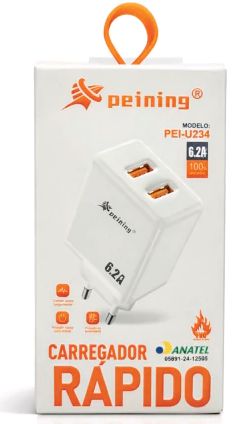FONTE TOMADA 2USB PEINING PEI-U234