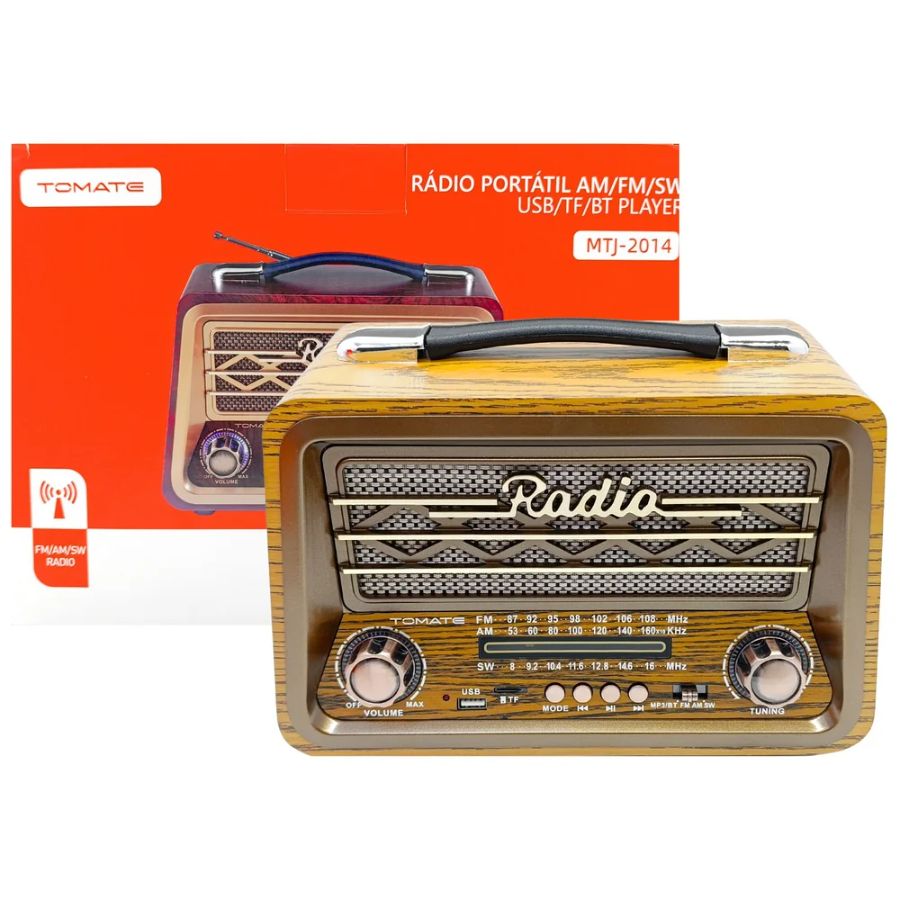 RÁDIO RETRÔ TOMATE MTJ-2014