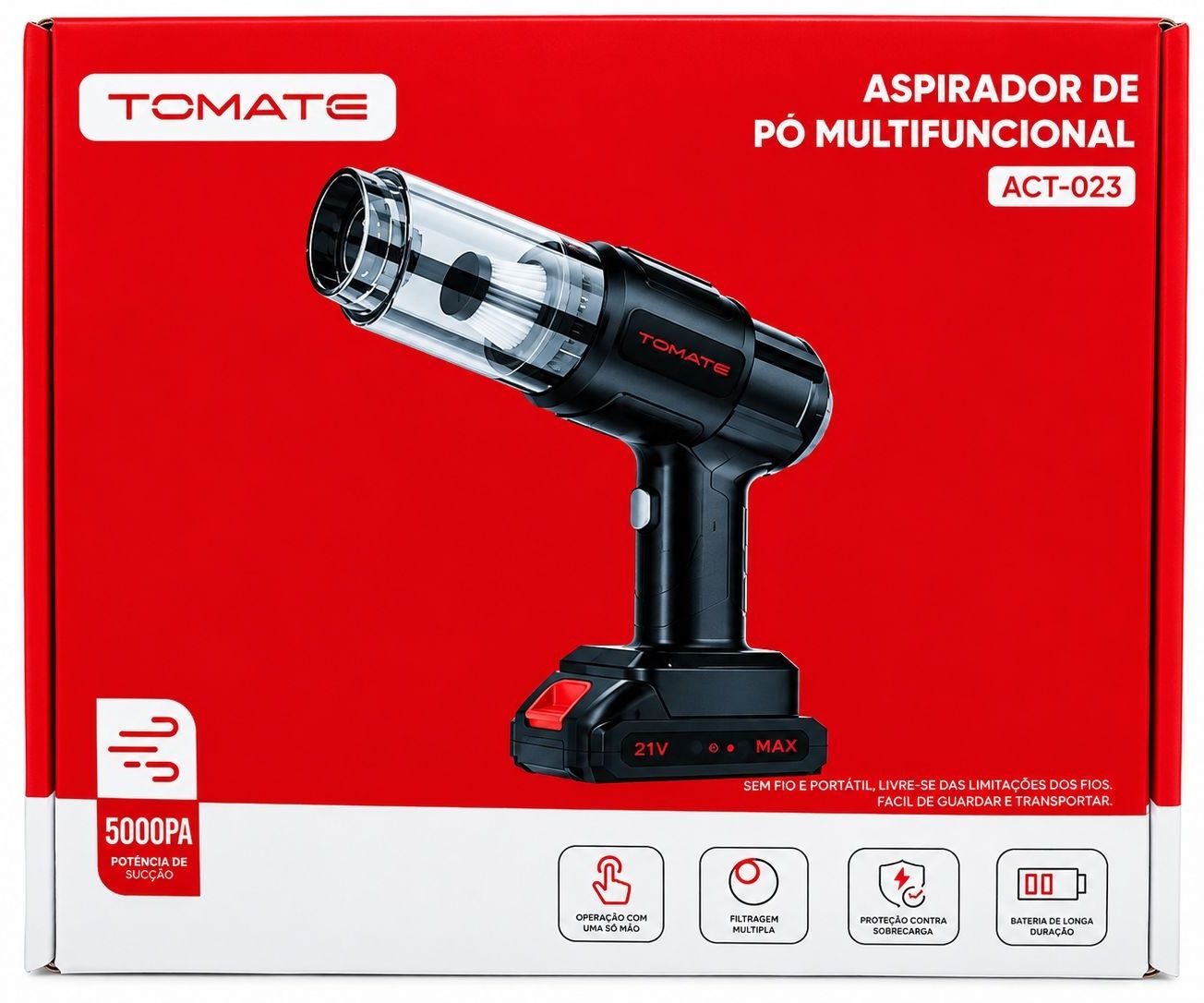 ASPIRADOR DE PÓ MULTIFUNCIONAL TOMATE ACT-023
