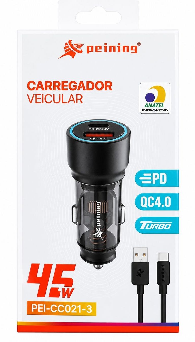 CARREG PD VEICULAR TYPE-C PEINING PEI-CC021-3