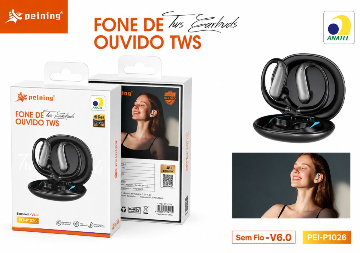 FONE BLUETOOTH PEINING PEI-P1026 — imagem 1