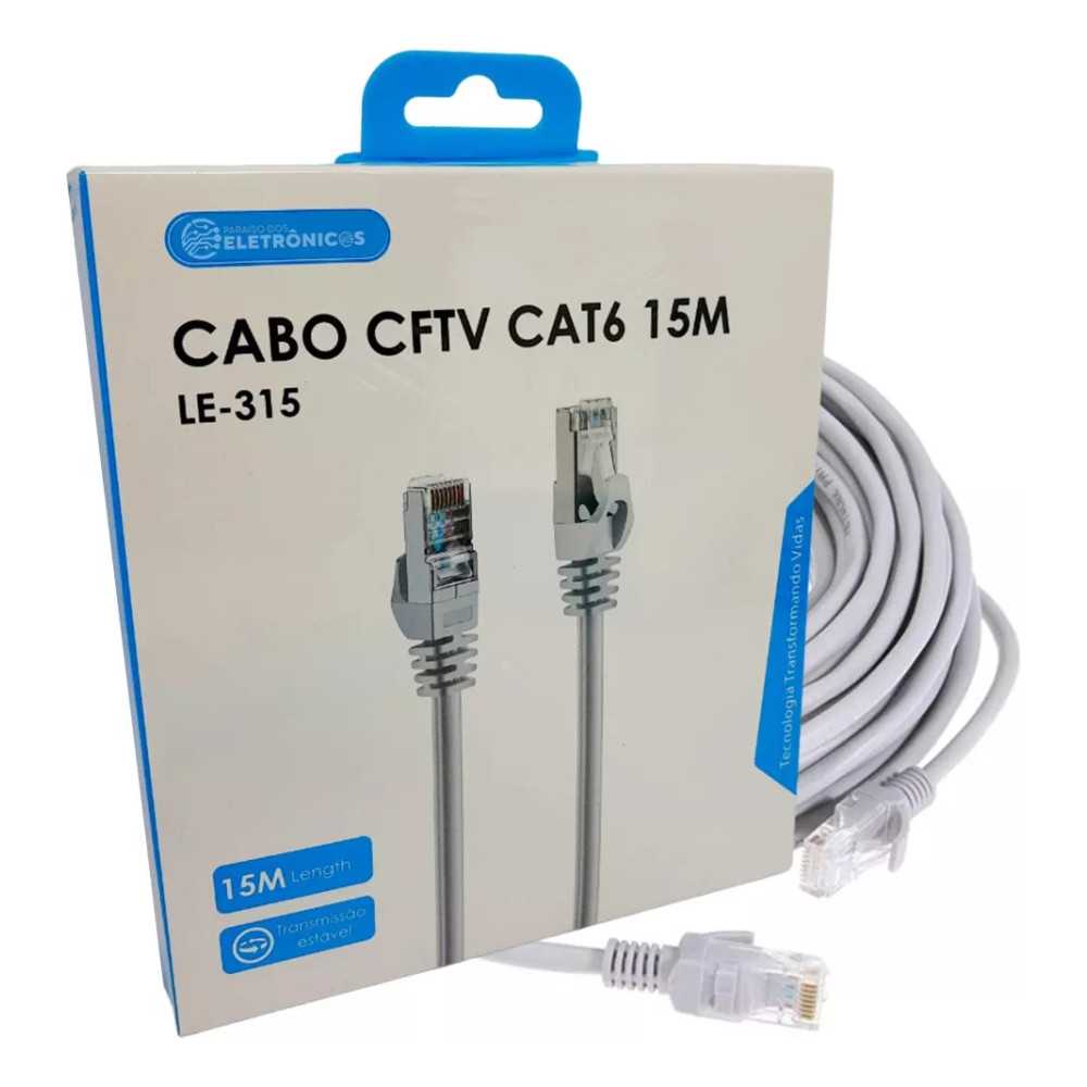 CABO DE REDE 15MTS CAT6 IT-BLUE LE-315