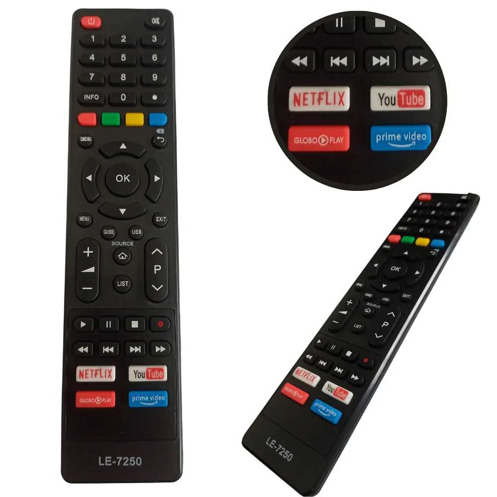 CONTROLE TV PHILCO NETFLIX,GLOBOPLAYB LE-7250