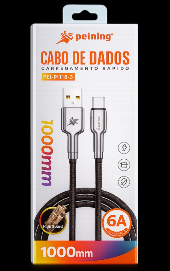 CABO USB TIPO-C PEINING PEI-J118-3