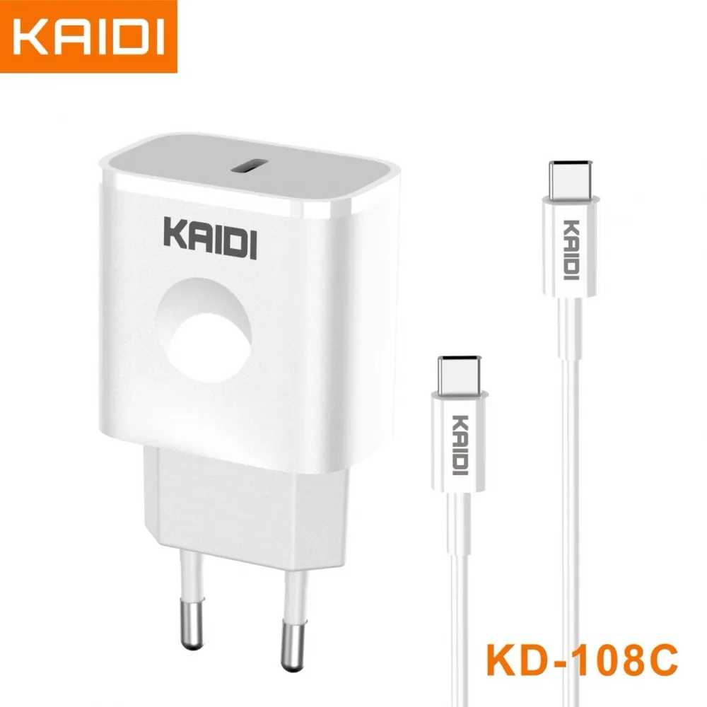 CARREGADOR USB-C COM CABO TIPO-C KD-108C