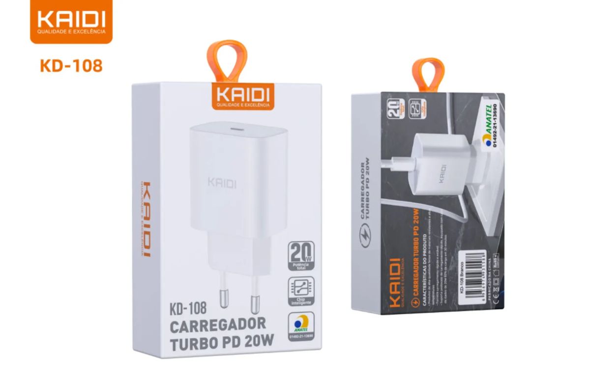 FONTE USB-C KAIDI KD-108