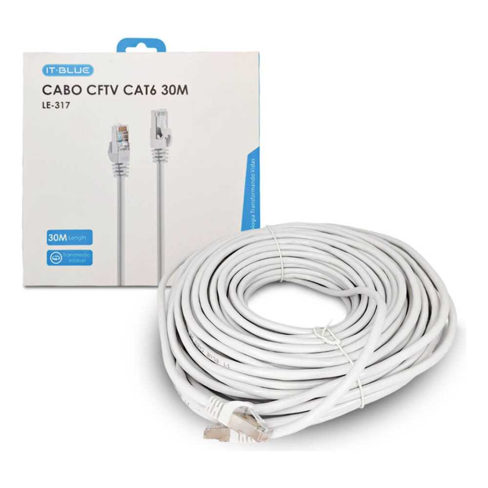 CABO DE REDE 30 MTS CAT6 IT-BLUE LE-317