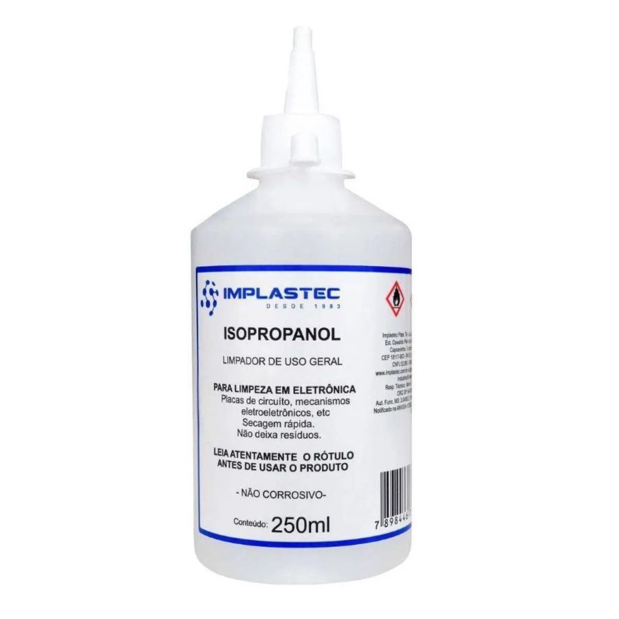 ÁLCOOL ISOPROPÍLICO IMPLASTEC 99.8% 250ML