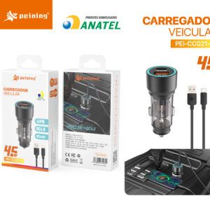 CARREGADOR PD VEICULAR IPHONE PEINING PEI-QCC021-2