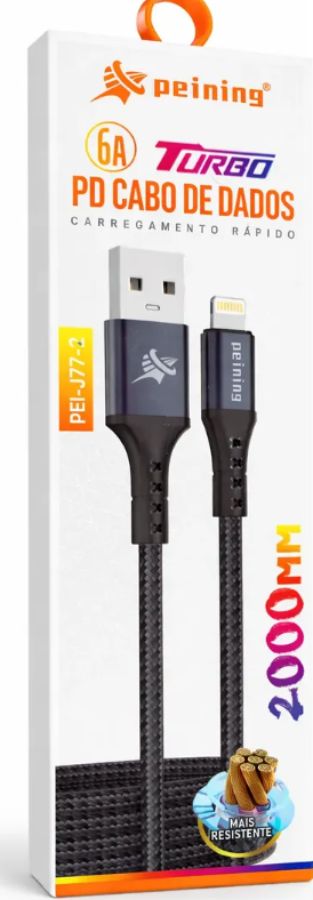 CABO USB IPHONE 2METROS PEINING PEI-J77-2