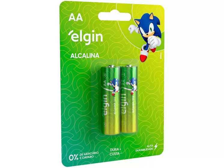 PILHA ALCALINA AA COM 2 ELGIN LR6