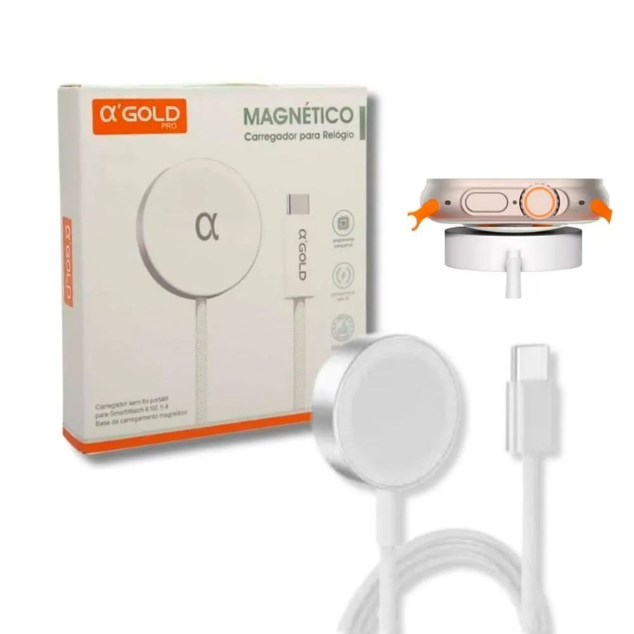CARREGADOR DE RELÓGIO A’GOLD TIPO-C BTE-55