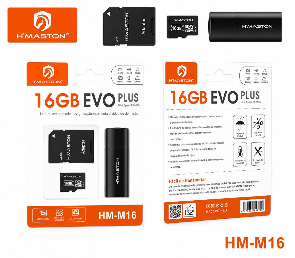 Cartão DE Memória H´maston 16GB