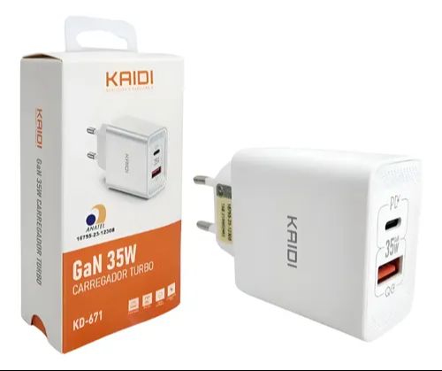 FONTE KAIDI USB/TIPO-C 35W KD-671