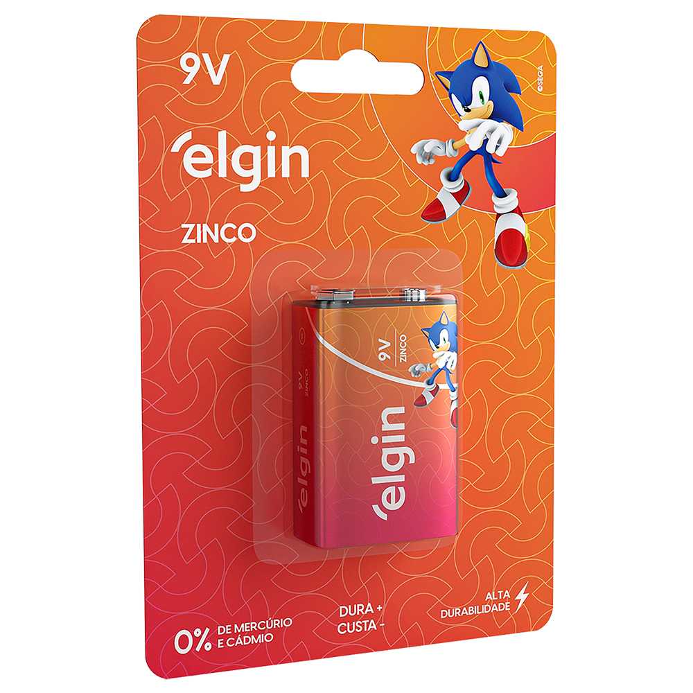 BATERIA ZINCO 9V ELGIN 6F22